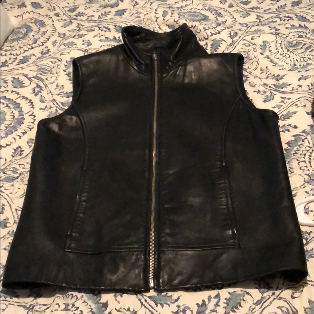 Leather vest